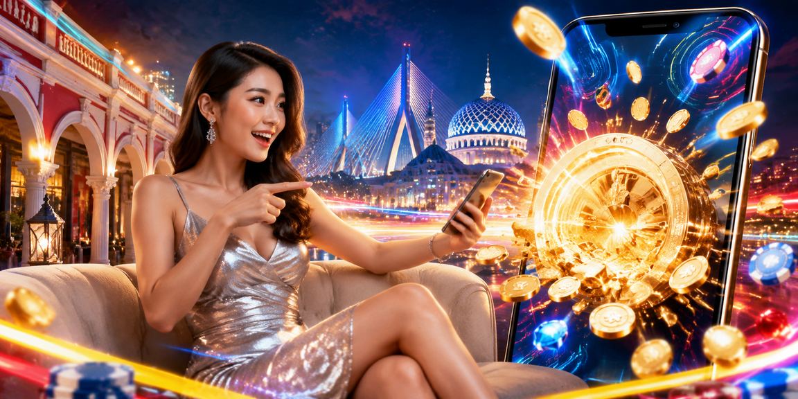 Pemain di Selangor menggunakan telefon untuk bermain poker mudah alih